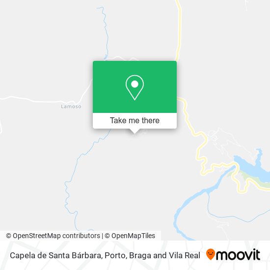 Capela de Santa Bárbara mapa