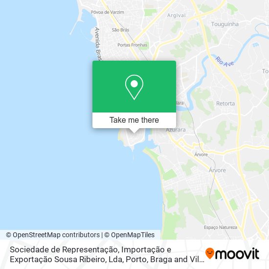 Sociedade de Representação, Importação e Exportação Sousa Ribeiro, Lda map