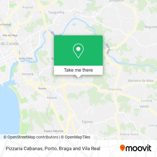 Pizzaria Cabanas map