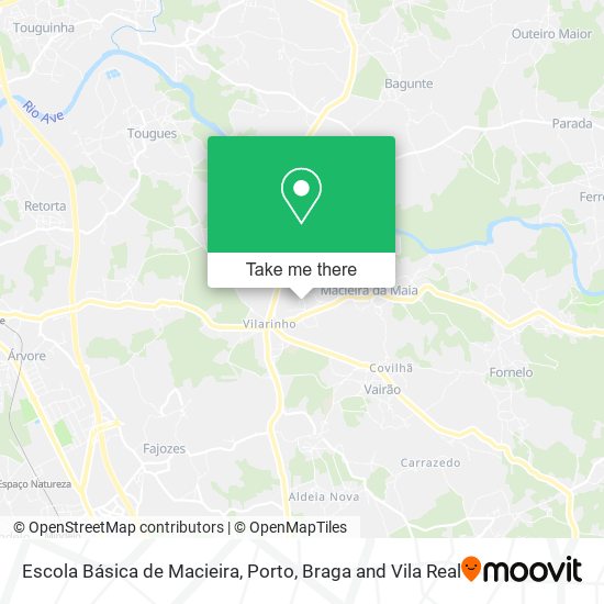 Escola Básica de Macieira map