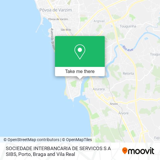 SOCIEDADE INTERBANCARIA DE SERVICOS S A SIBS map