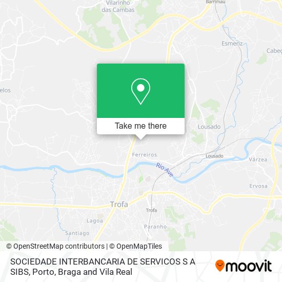 SOCIEDADE INTERBANCARIA DE SERVICOS S A SIBS map