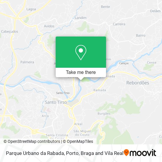 Parque Urbano da Rabada mapa