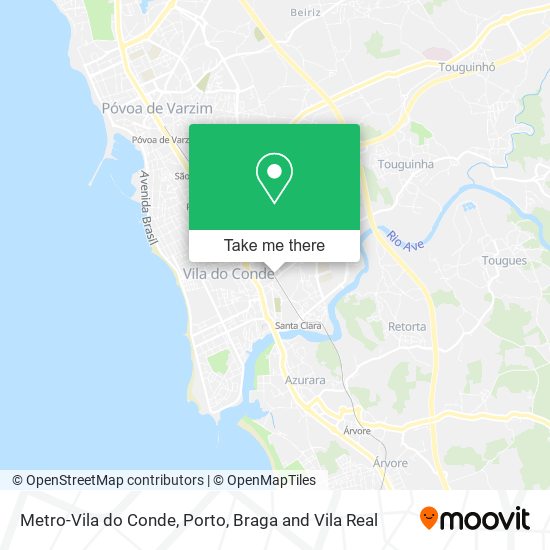 Metro-Vila do Conde mapa