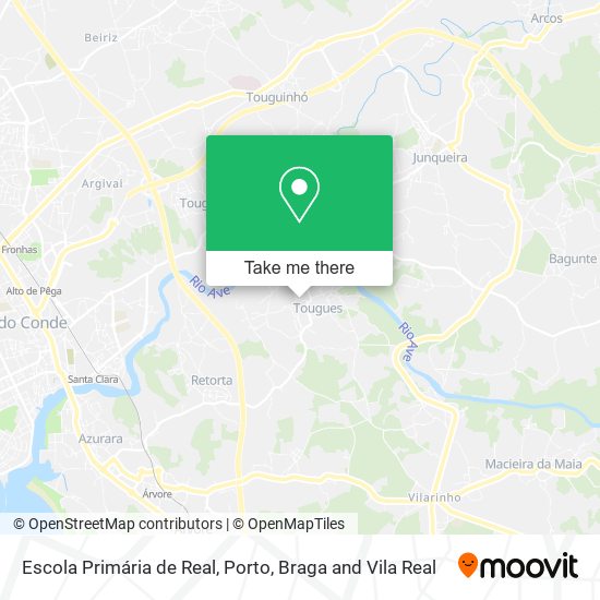 Escola Primária de Real map