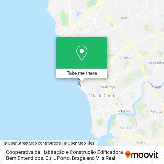 Cooperativa de Habitação e Construção Edificadora Bem Entendidos, C.r.l. map