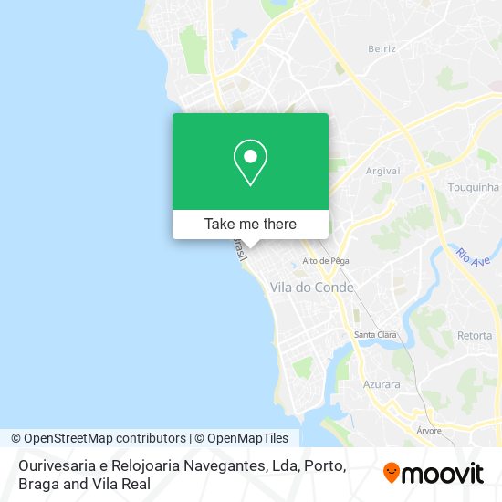 Ourivesaria e Relojoaria Navegantes, Lda mapa