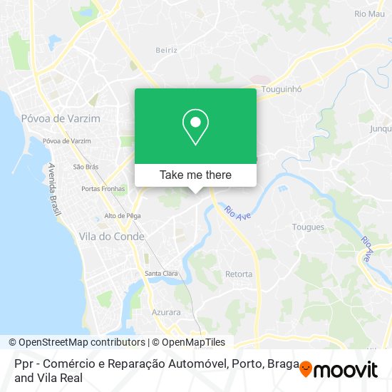 Ppr - Comércio e Reparação Automóvel mapa