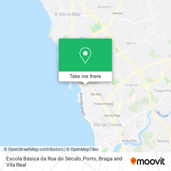 Escola Básica da Rua do Século map