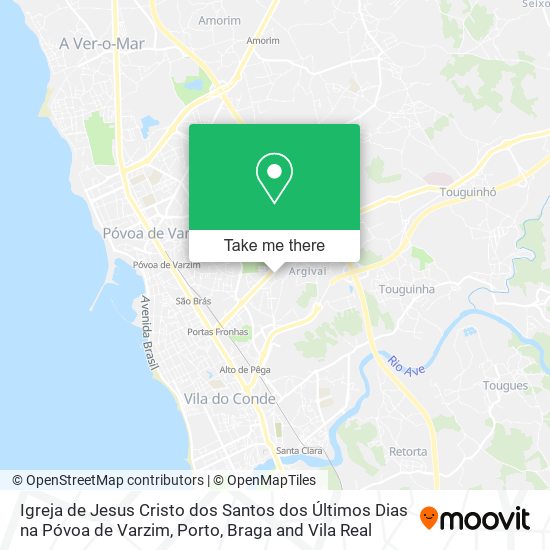 Igreja de Jesus Cristo dos Santos dos Últimos Dias na Póvoa de Varzim map