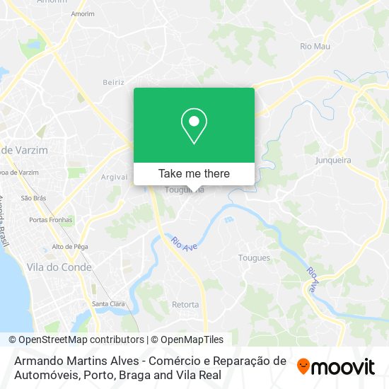 Armando Martins Alves - Comércio e Reparação de Automóveis mapa