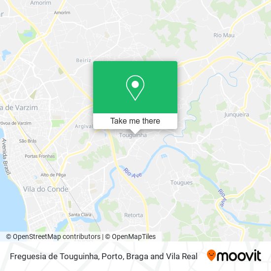 Freguesia de Touguinha map