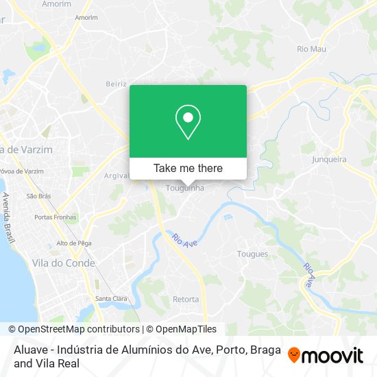 Aluave - Indústria de Alumínios do Ave map