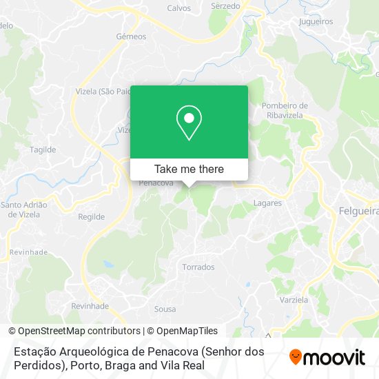 Estação Arqueológica de Penacova (Senhor dos Perdidos) map