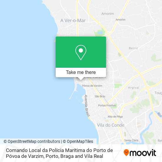 Comando Local da Polícia Marítima do Porto de Póvoa de Varzim mapa