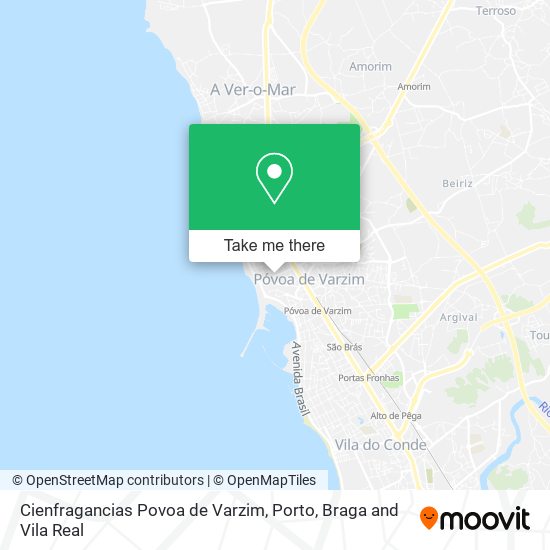 Cienfragancias Povoa de Varzim map