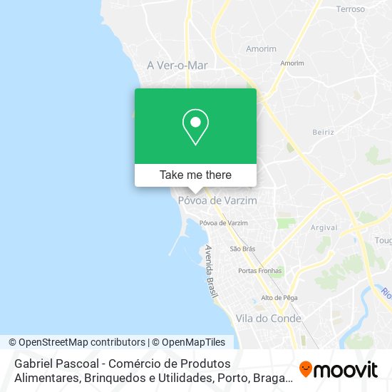 Gabriel Pascoal - Comércio de Produtos Alimentares, Brinquedos e Utilidades mapa