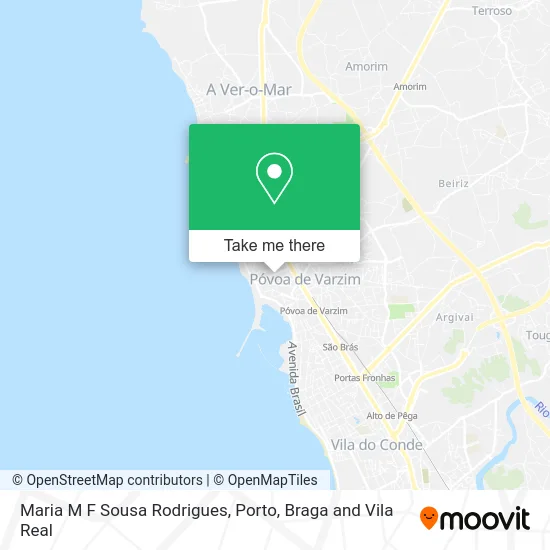 Maria M F Sousa Rodrigues map