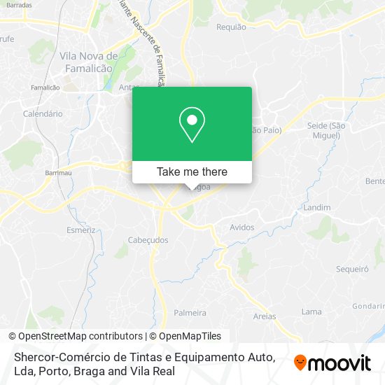 Shercor-Comércio de Tintas e Equipamento Auto, Lda map