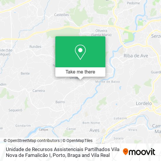 Unidade de Recursos Assistenciais Partilhados Vila Nova de Famalicão I map