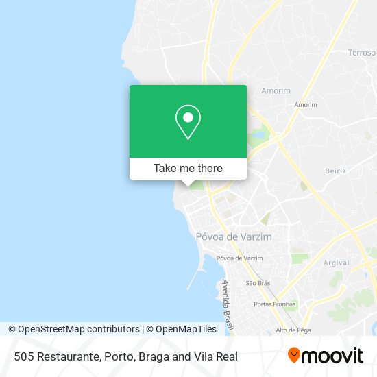 505 Restaurante map