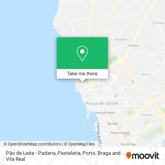 Pão de Leite - Padaria, Pastelaria map