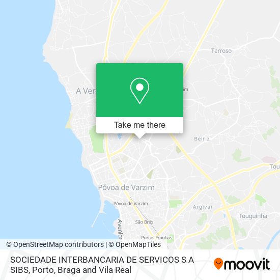 SOCIEDADE INTERBANCARIA DE SERVICOS S A SIBS map