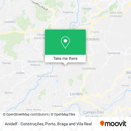 Anidelf - Construções mapa