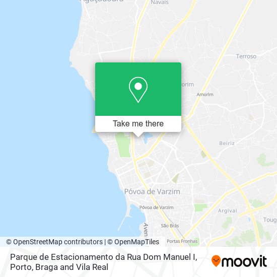 Parque de Estacionamento da Rua Dom Manuel I map