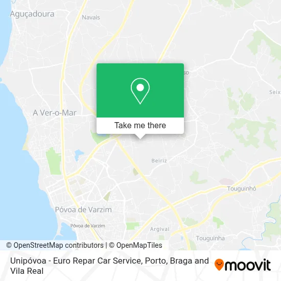 Unipóvoa - Euro Repar Car Service map