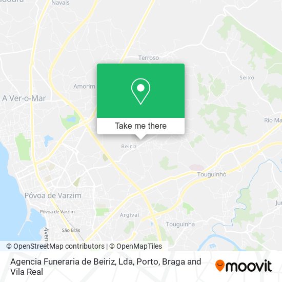 Agencia Funeraria de Beiriz, Lda map