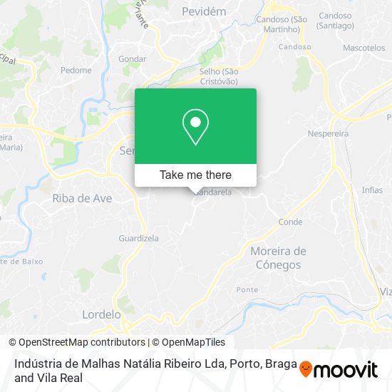 Indústria de Malhas Natália Ribeiro Lda mapa