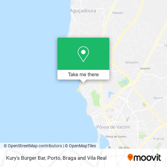 Kury's Burger Bar map