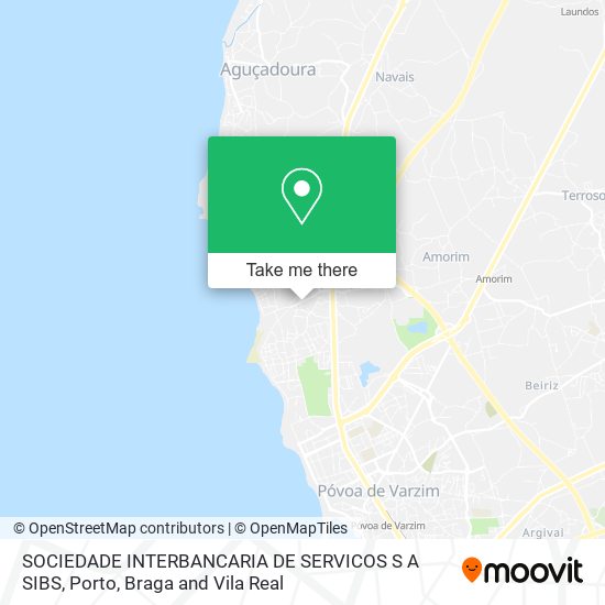 SOCIEDADE INTERBANCARIA DE SERVICOS S A SIBS map