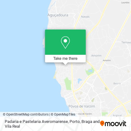 Padaria e Pastelaria Averomarense map