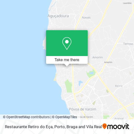 Restaurante Retiro do Eça mapa