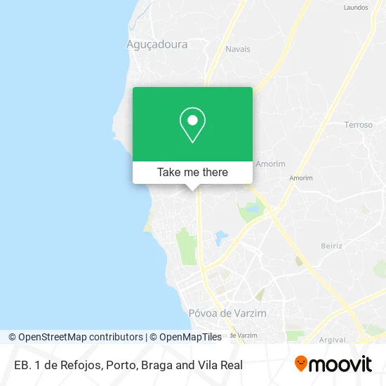 EB. 1 de Refojos map