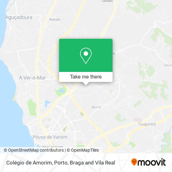 Colégio de Amorim mapa