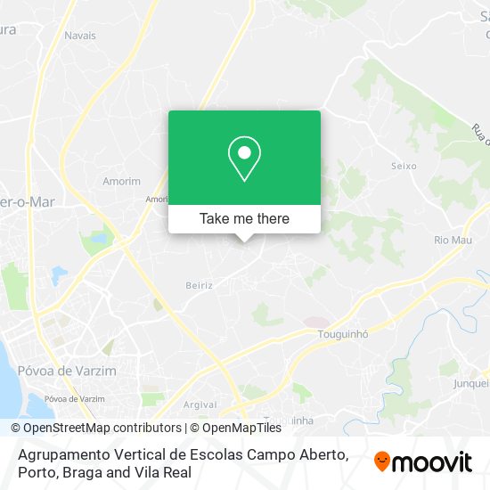 Agrupamento Vertical de Escolas Campo Aberto map