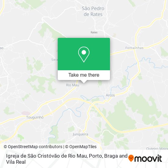 Igreja de São Cristóvão de Rio Mau map