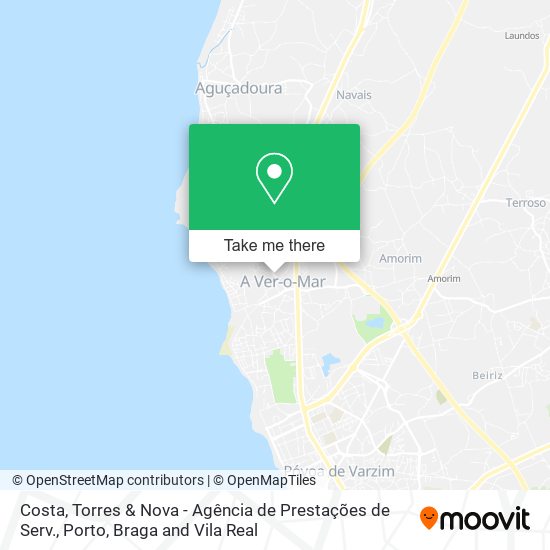 Costa, Torres & Nova - Agência de Prestações de Serv. map