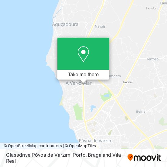 Glassdrive Póvoa de Varzim map