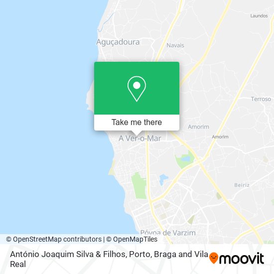 António Joaquim Silva & Filhos mapa