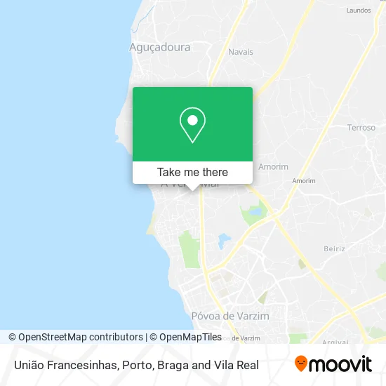 União Francesinhas map