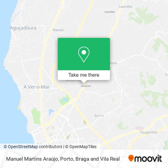 Manuel Martins Araújo mapa