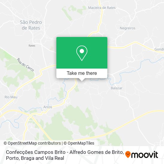 Confecções Campos Brito - Alfredo Gomes de Brito map