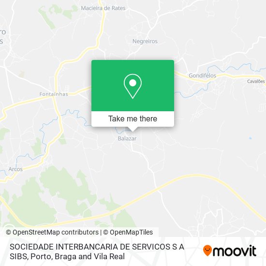SOCIEDADE INTERBANCARIA DE SERVICOS S A SIBS map