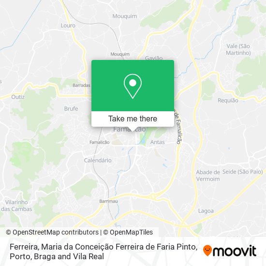 Ferreira, Maria da Conceição Ferreira de Faria Pinto map