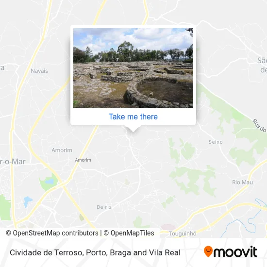 Cividade de Terroso map