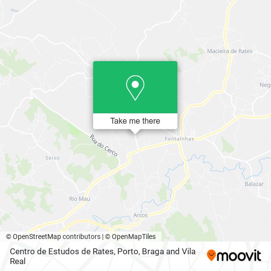 Centro de Estudos de Rates mapa